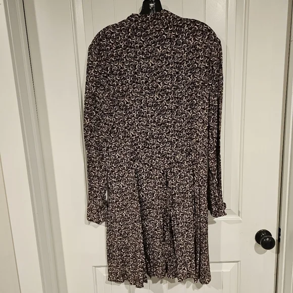 Designer Norma Kamali Dress Long Sleeve Nice Design Sz 8 - Picture 4 of 12